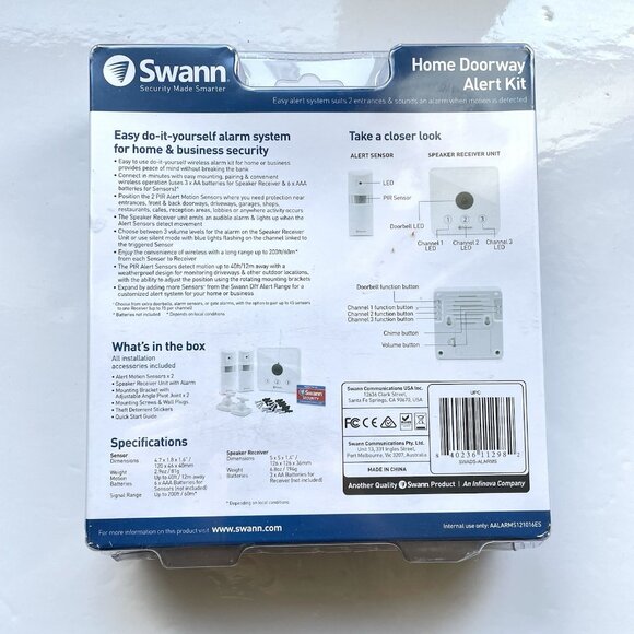 Door alarm Swann Wireless Home Doorway Alarm Kit - DIY Easy Install SWADS-ALARM - Picture 7 of 7
